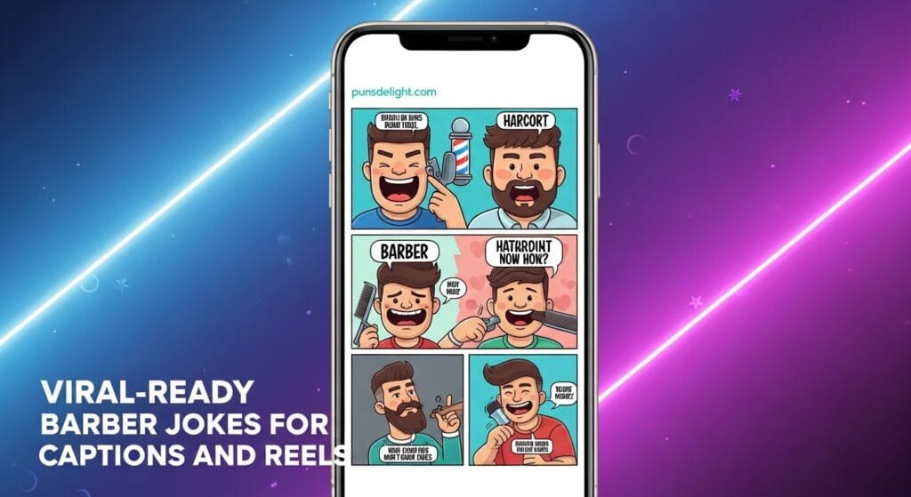 📱 Viral-Ready Barber Jokes for Captions and Reels