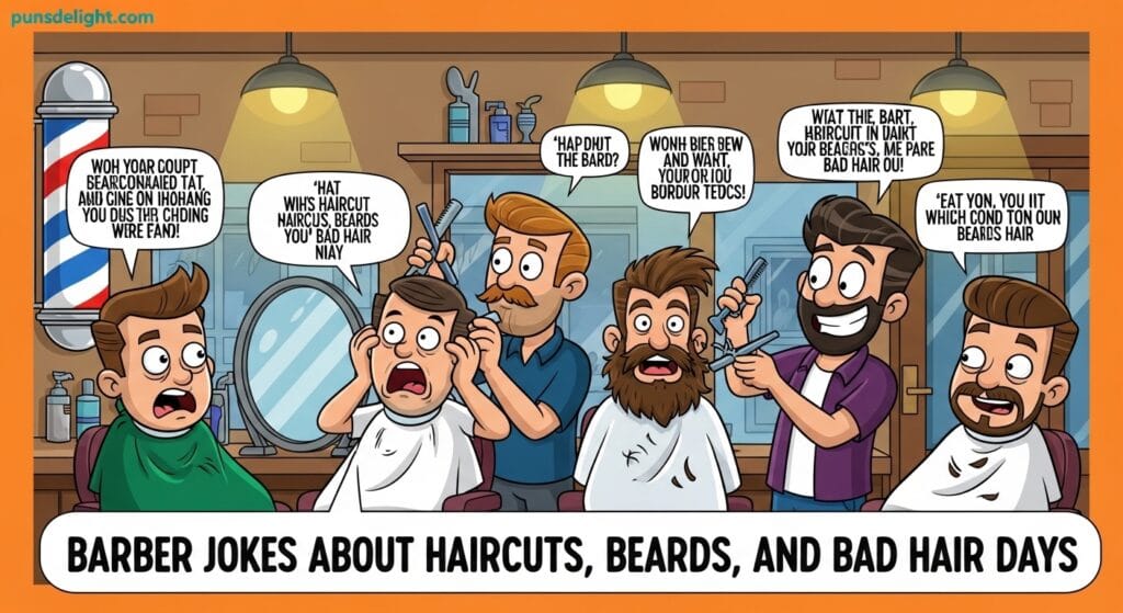 💈 Barber Jokes About Haircuts, Beards, and Bad Hair Days