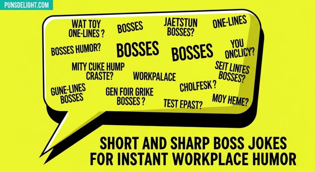 Short and Sharp Boss Jokes for Instant Workplace Humor