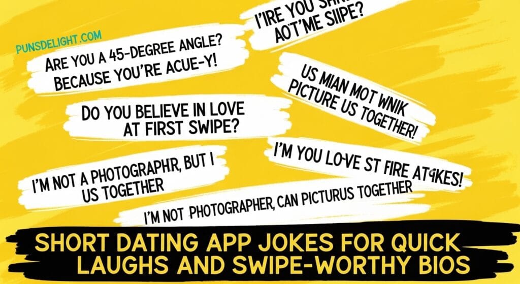 247+ Dating App Jokes That Are Swipe-Right Funny 3 Short Dating App Jokes for Quick Laughs and Swipe-Worthy Bios