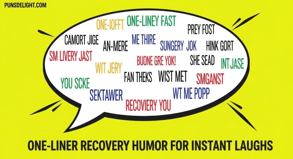 One-Liner Recovery Humor for Instant Laughs
