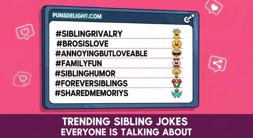 Trending Sibling Jokes Everyone Is Talking About