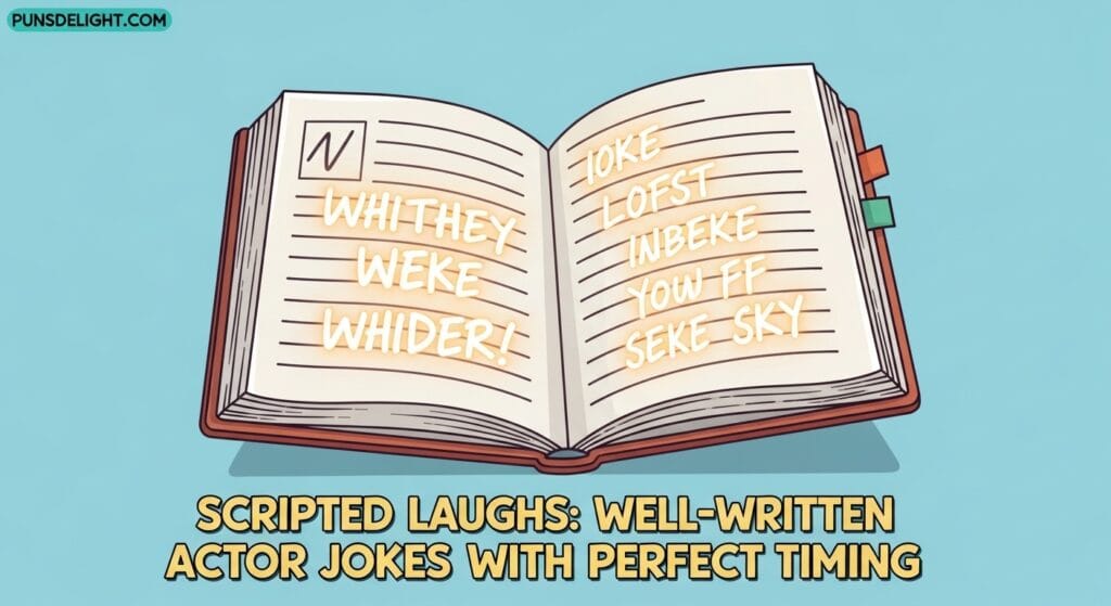 Scripted Laughs: Well-Written Actor Jokes with Perfect Timing