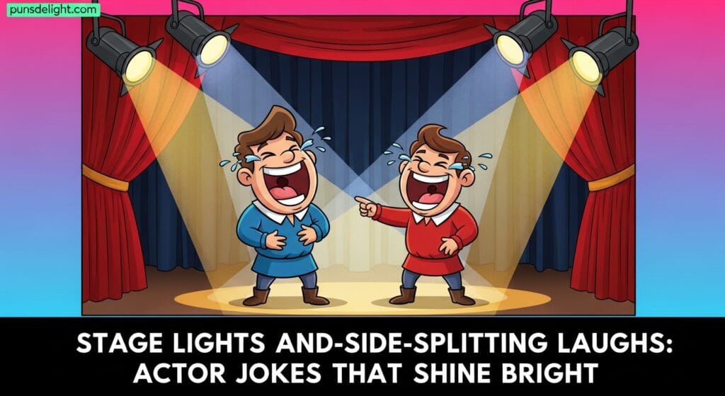 Stage Lights and Side-Splitting Laughs: Actor Jokes That Shine Bright