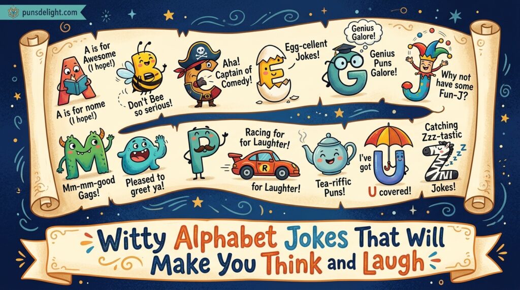 143+ Hilarious Alphabet Jokes From A to Z That Will Make You Laugh 17 alphabet jokes