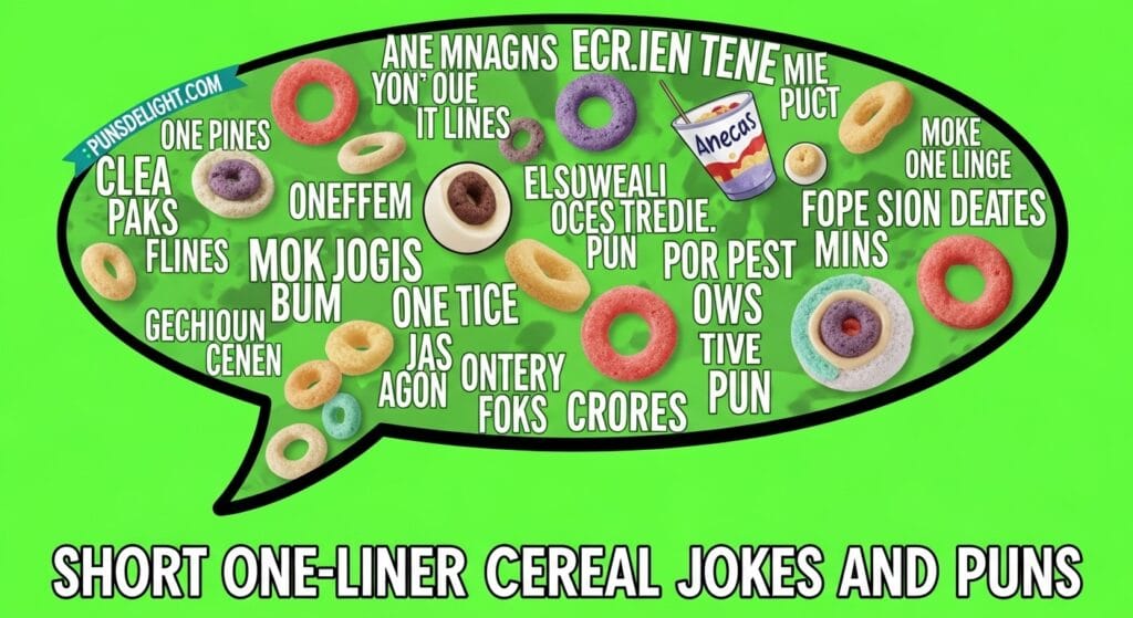 Short One-Liner Cereal Jokes and Puns