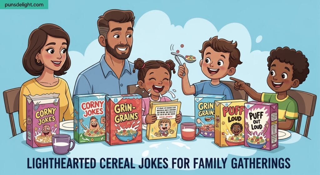 Lighthearted Cereal Jokes for Family Gatherings