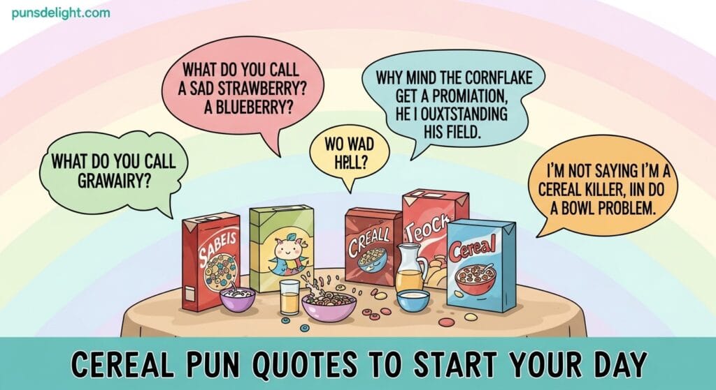 Cereal Pun Quotes to Start Your Day