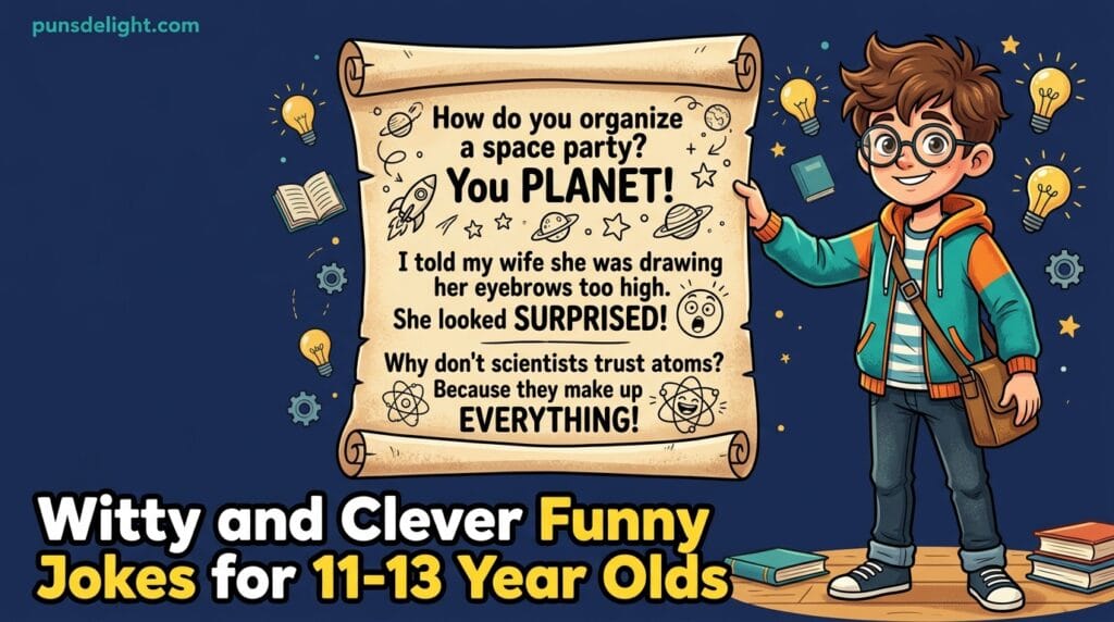 Funny Jokes for 11-13 Year Olds | 340+ Hilarious Laughs 12 funny jokes for 11-13 year olds