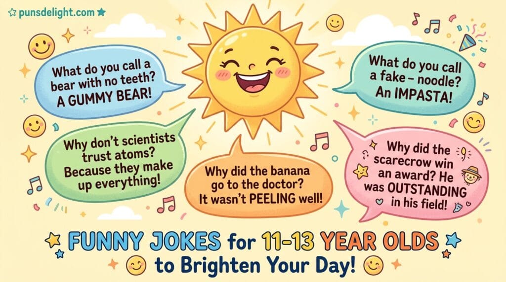 Funny Jokes for 11-13 Year Olds | 340+ Hilarious Laughs 14 funny jokes for 11-13 year olds