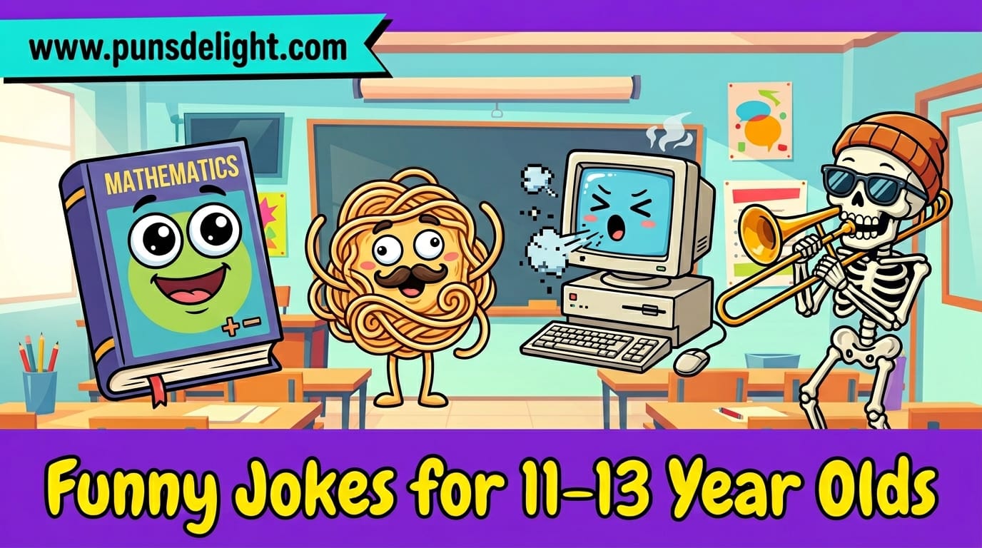 funny jokes for 11-13 year olds