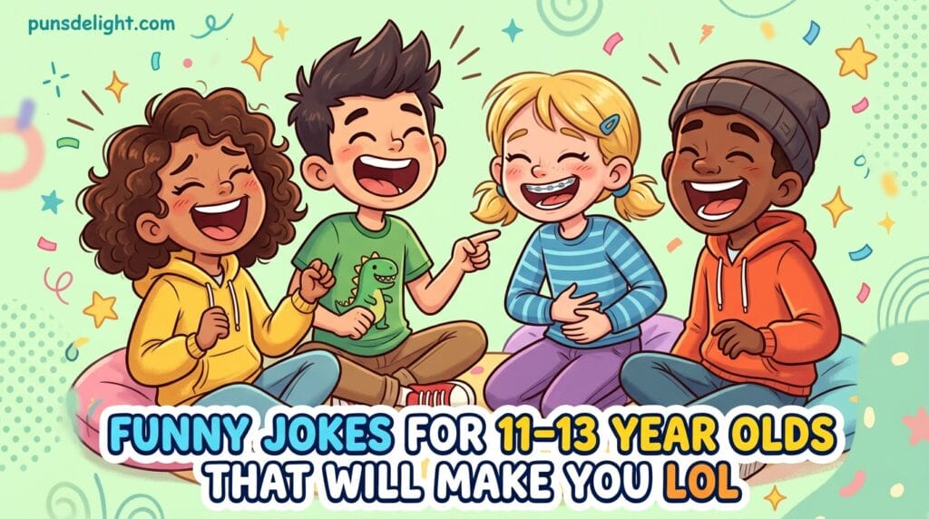 Funny Jokes for 11-13 Year Olds | 340+ Hilarious Laughs 4 funny jokes for 11-13 year olds