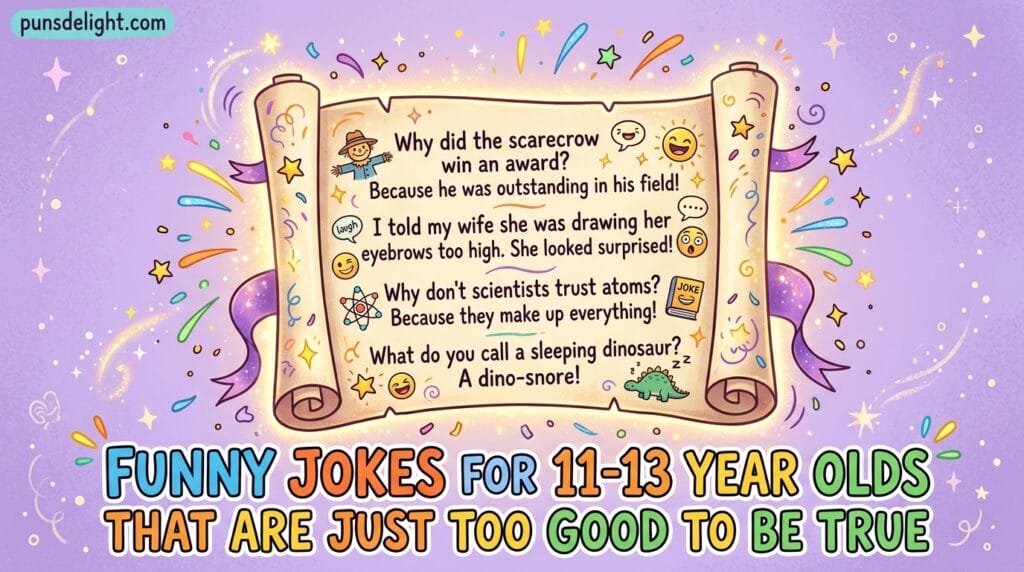 Funny Jokes for 11-13 Year Olds | 340+ Hilarious Laughs 6 funny jokes for 11-13 year olds