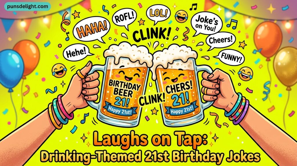 Laughs on Tap: Drinking-Themed 21st Birthday Jokes