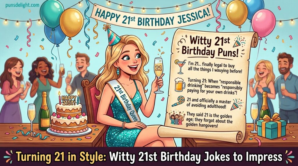 Turning 21 in Style: Witty 21st Birthday Jokes to Impress