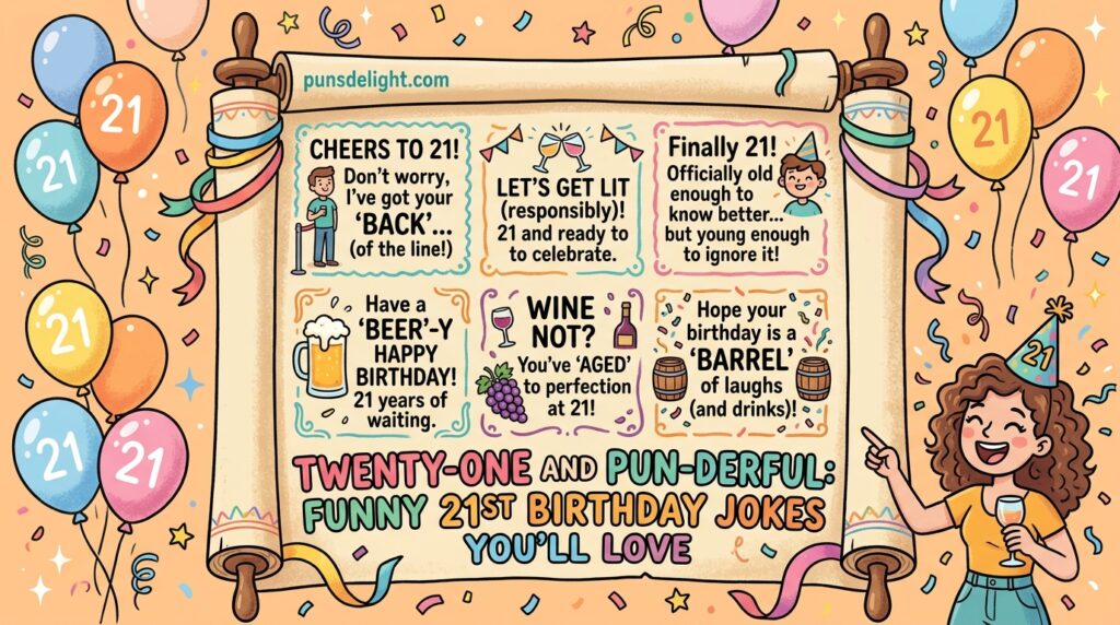 Twenty-One and Pun-derful: Funny 21st Birthday Jokes You’ll Love