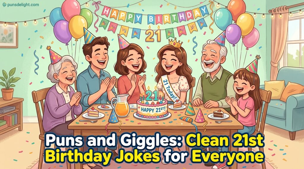 Puns and Giggles: Clean 21st Birthday Jokes for Everyone