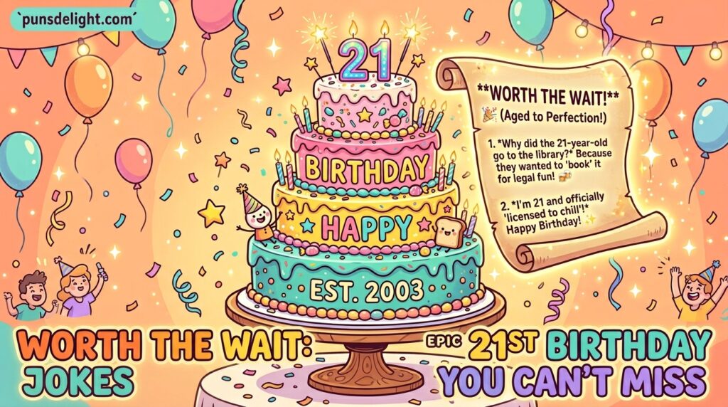 Worth the Wait: Epic 21st Birthday Jokes You Can’t Miss