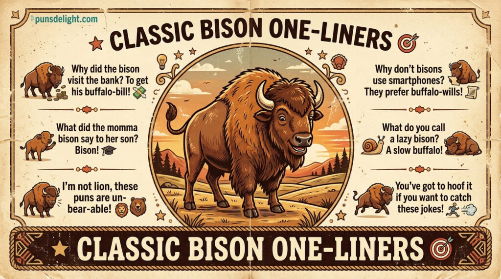 Classic Bison OneLiners 🎯