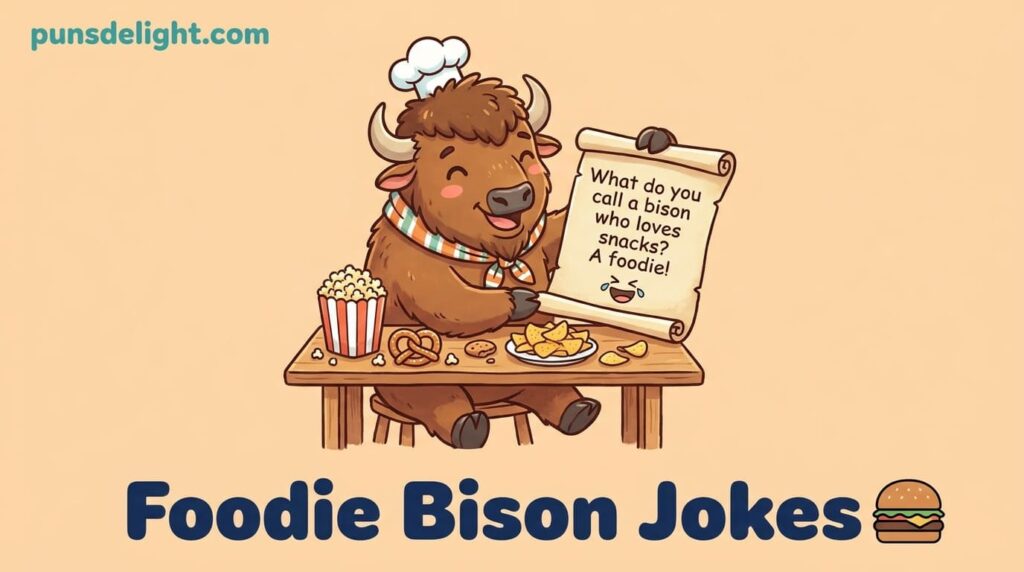Foodie Bison Jokes 🍔