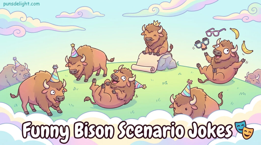 Funny Bison Scenario Jokes 🎭