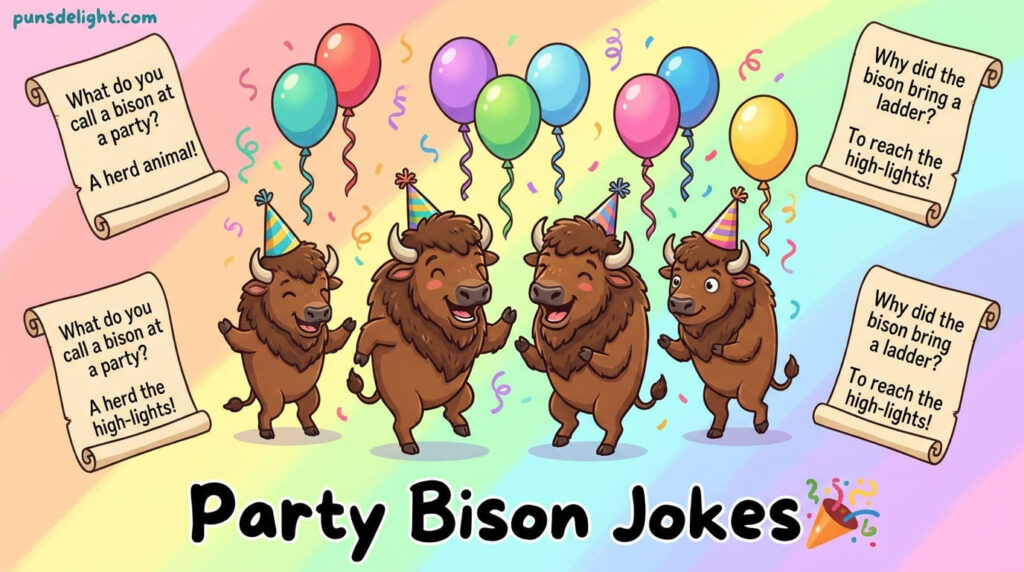 Party Bison Jokes 🎉