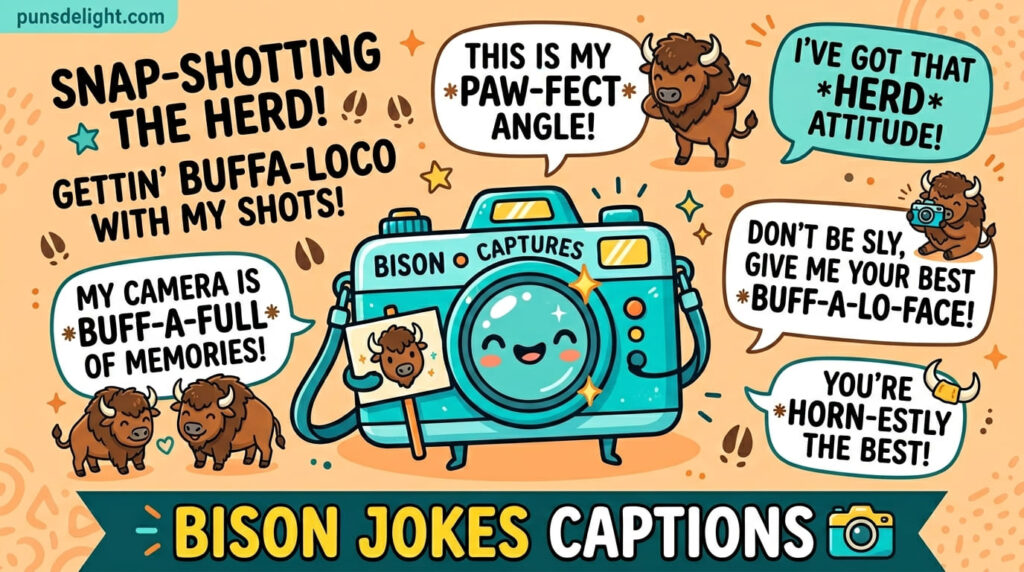 Bison Jokes Captions 📸
