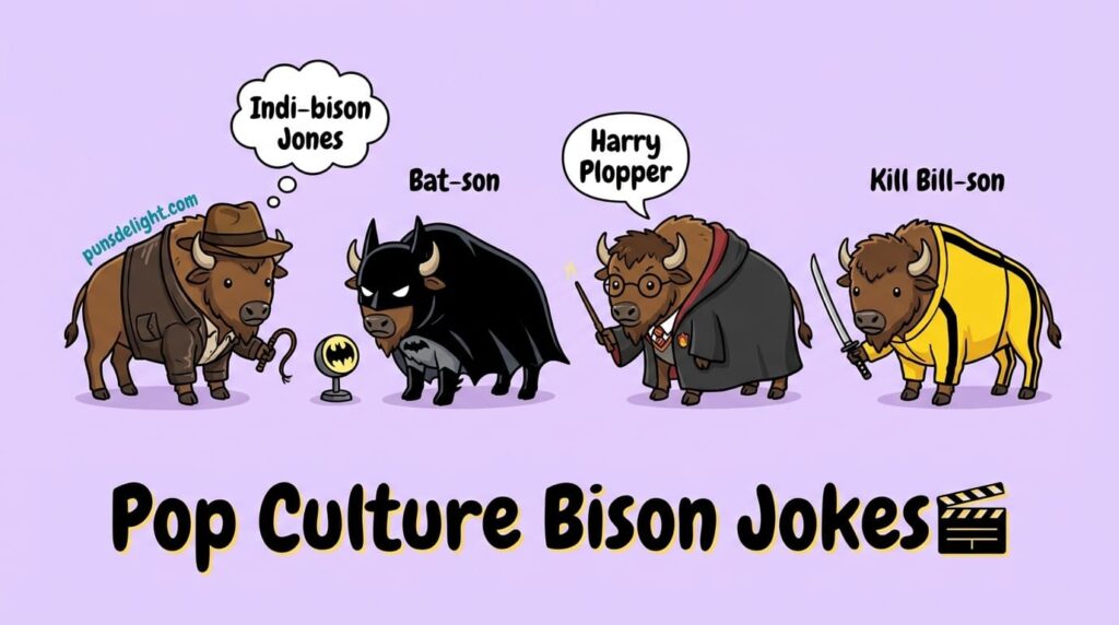 Pop Culture Bison Jokes 🎬