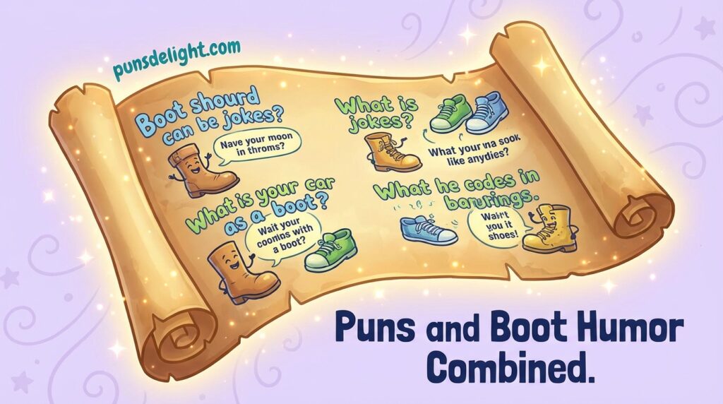 Puns and Boot Humor Combined