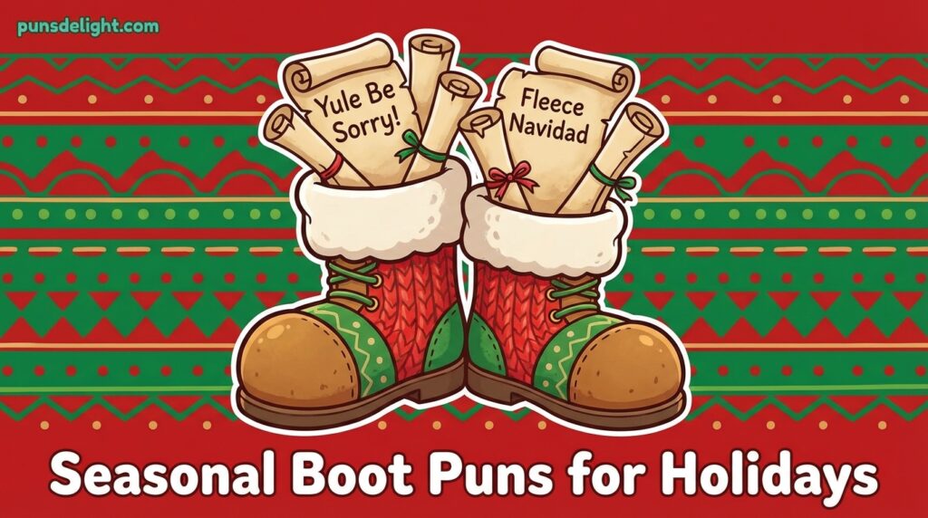 Seasonal Boot Puns for Holidays
