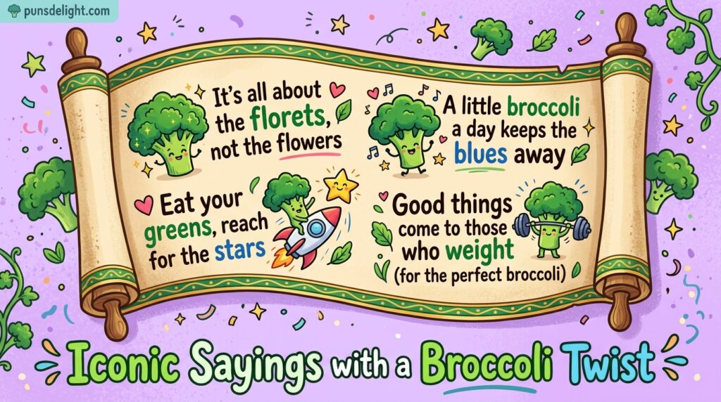 Iconic Sayings with a Broccoli Twist