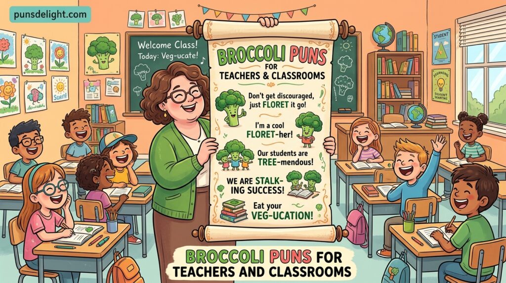Broccoli Puns for Teachers and Classrooms