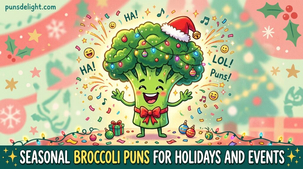 Seasonal Broccoli Puns for Holidays and Events