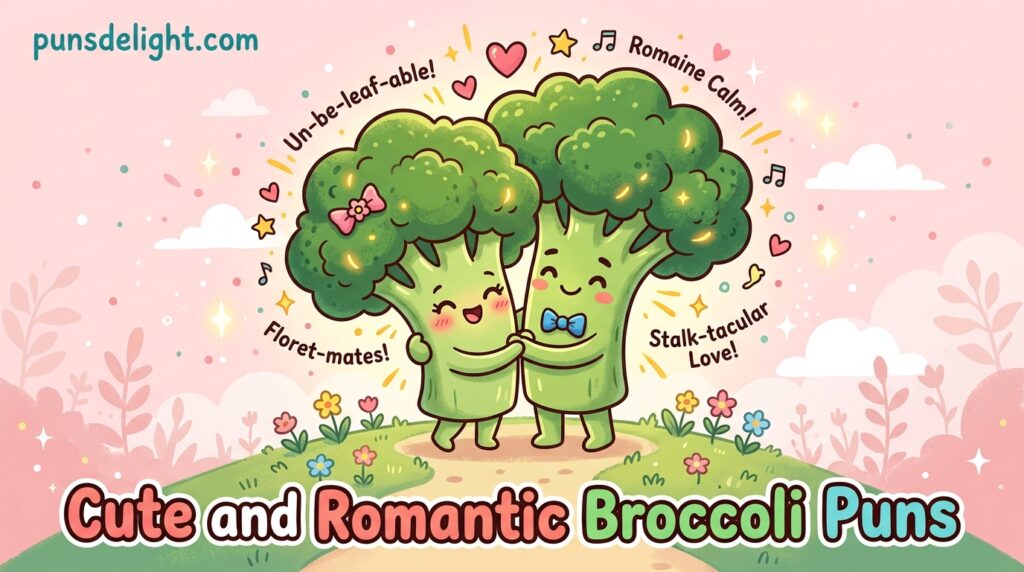 Cute and Romantic Broccoli Puns
