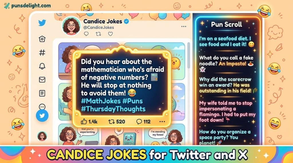 Candice Jokes for Twitter and X