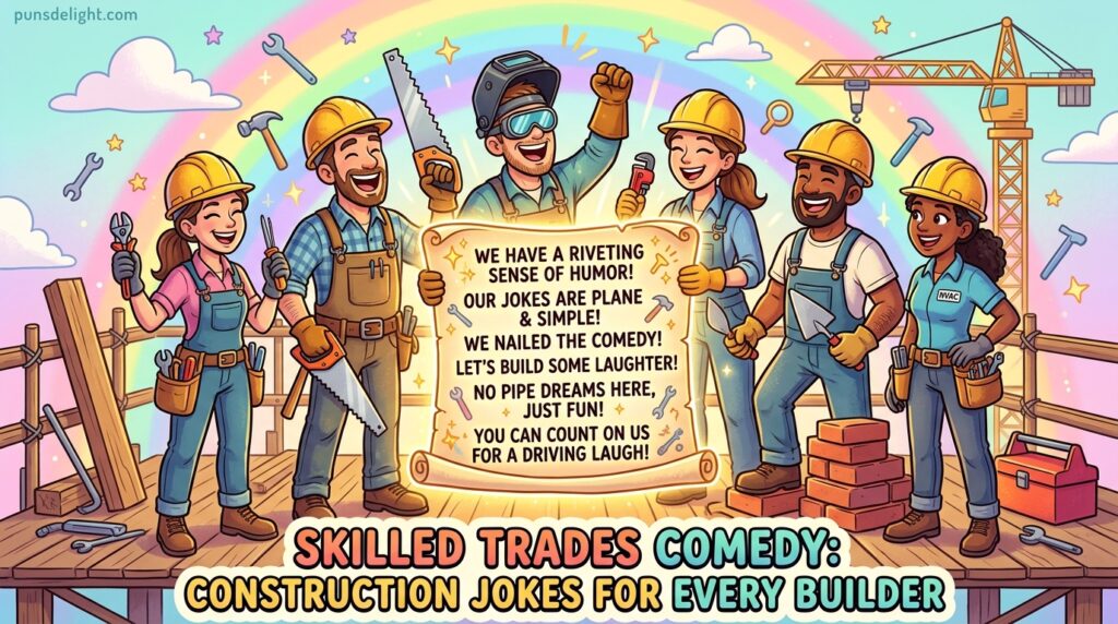 163+ Construction Jokes That Will Build Big Laughs in 2026 😂🔨 18 Skilled Trades Comedy: Construction Jokes for Every Builder