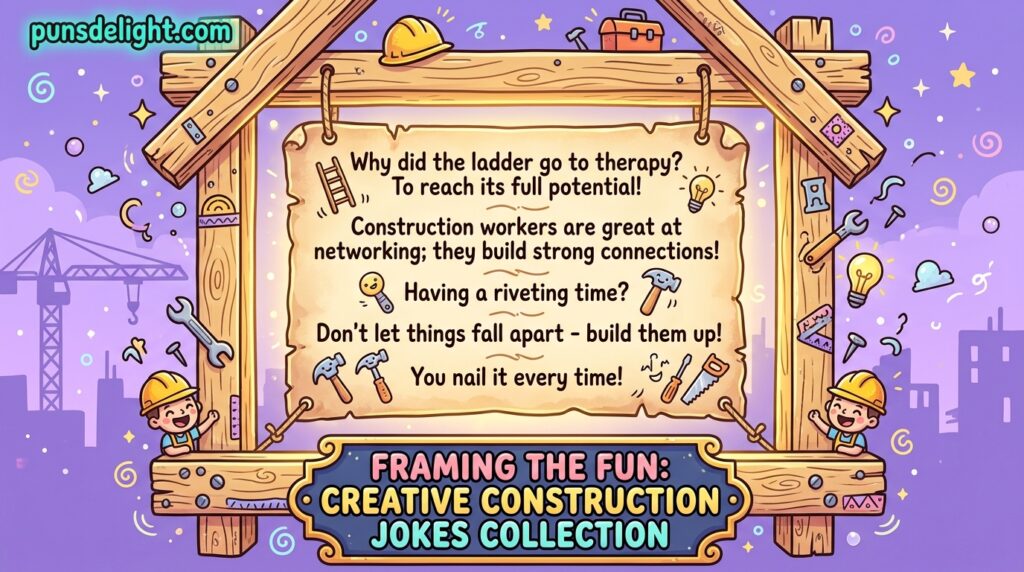 163+ Construction Jokes That Will Build Big Laughs in 2026 😂🔨 12 Framing the Fun: Creative Construction Jokes Collection