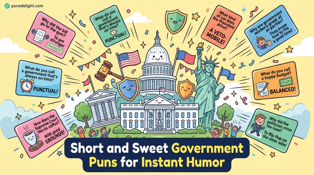 Short and Sweet Government Puns for Instant Humor
