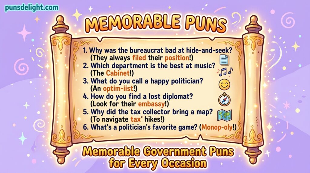Memorable Government Puns for Every Occasion