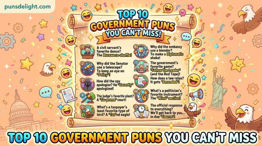 Top 10 Government Puns You Can’t Miss