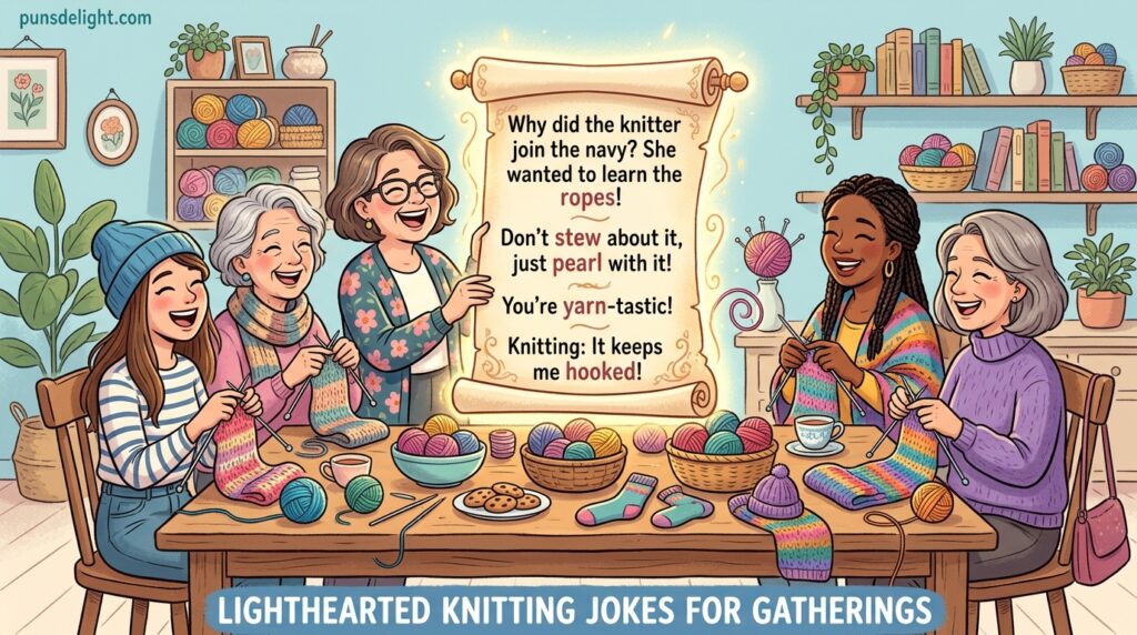 123+ Hilarious Knitting Jokes to Unwind, Laugh, and Get Inspired 13 Lighthearted Knitting Jokes for Gatherings
