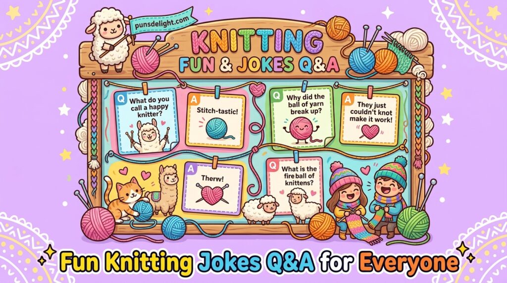 123+ Hilarious Knitting Jokes to Unwind, Laugh, and Get Inspired 4 Fun Knitting Jokes Q&A for Everyone
