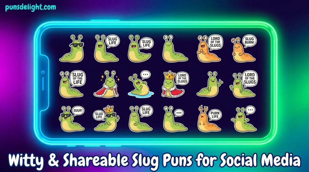 Witty & Shareable Slug Puns for Social Media