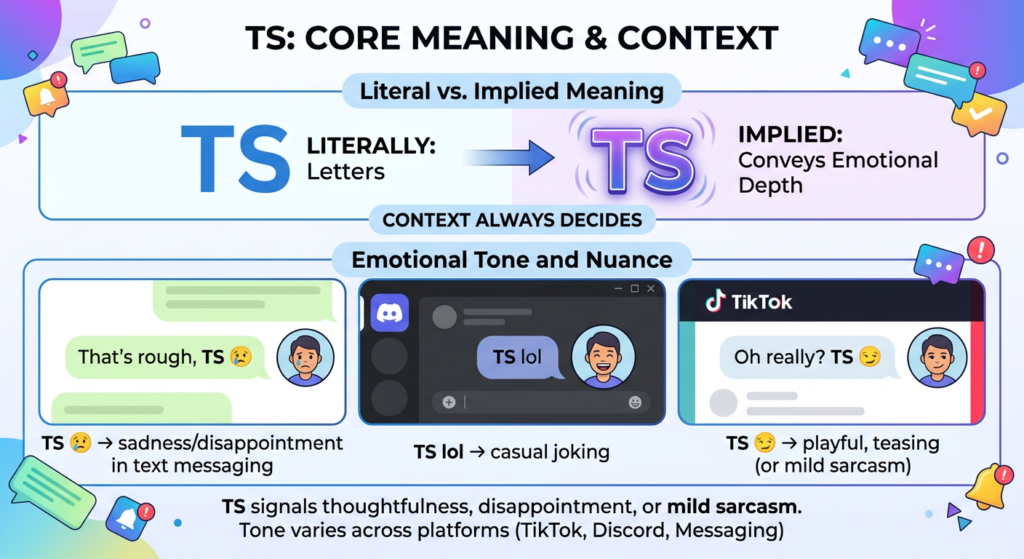TS Meaning in Text