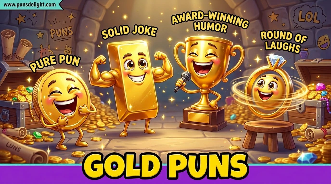 gold puns
