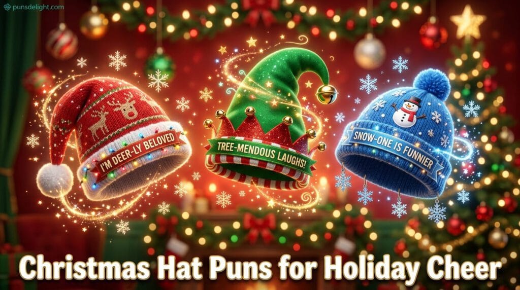 333+ Hilarious Hat Puns That Will Top Off Your Day | Funny and Clever Jokes 8 Christmas Hat Puns for Holiday Cheer