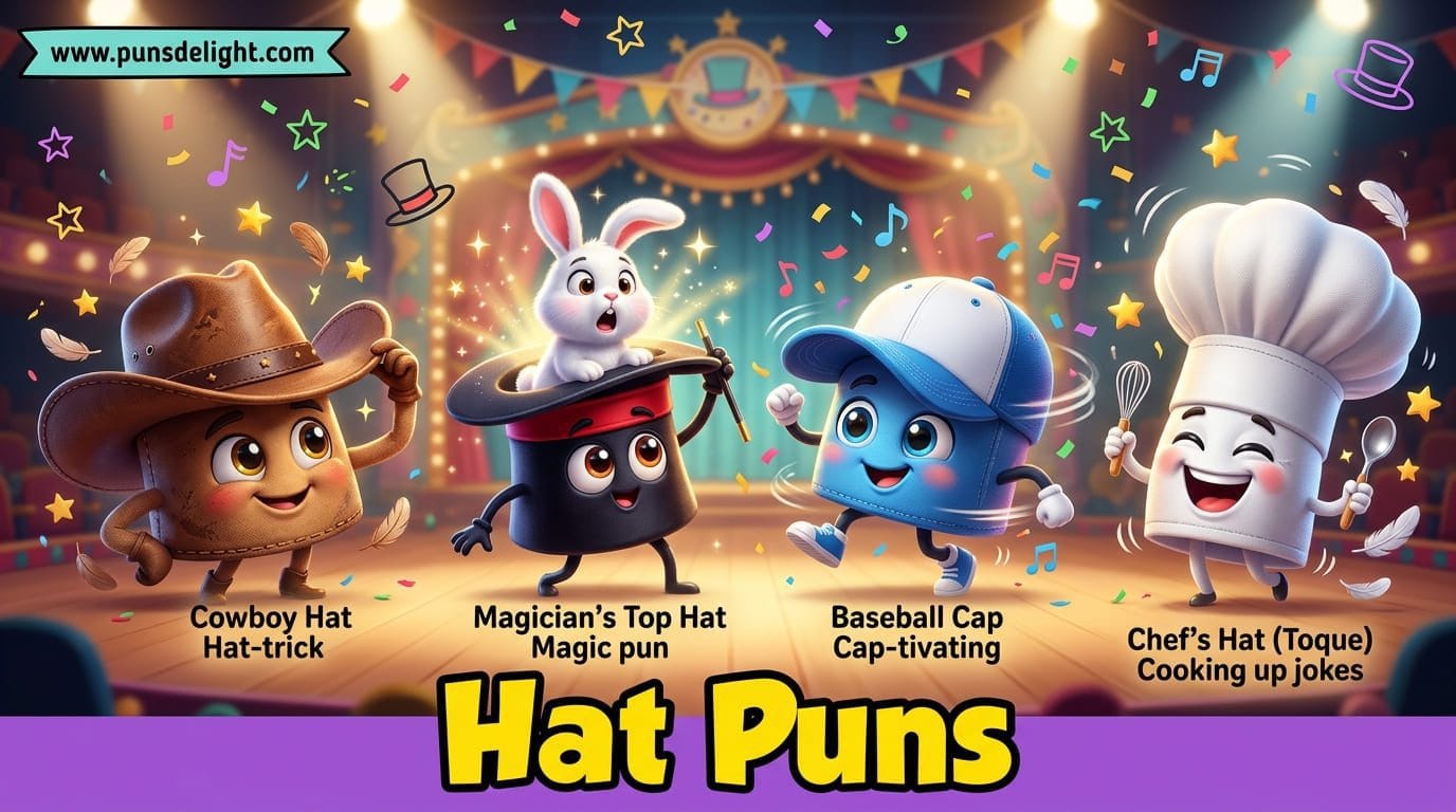 333+ Hilarious Hat Puns That Will Top Off Your Day | Funny and Clever Jokes 1 hat puns