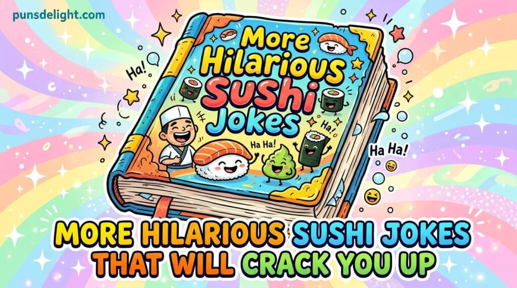 130+ Funny Sushi Jokes, Puns, Captions, and One-Liners 12 More Hilarious Sushi Jokes That Will Crack You Up