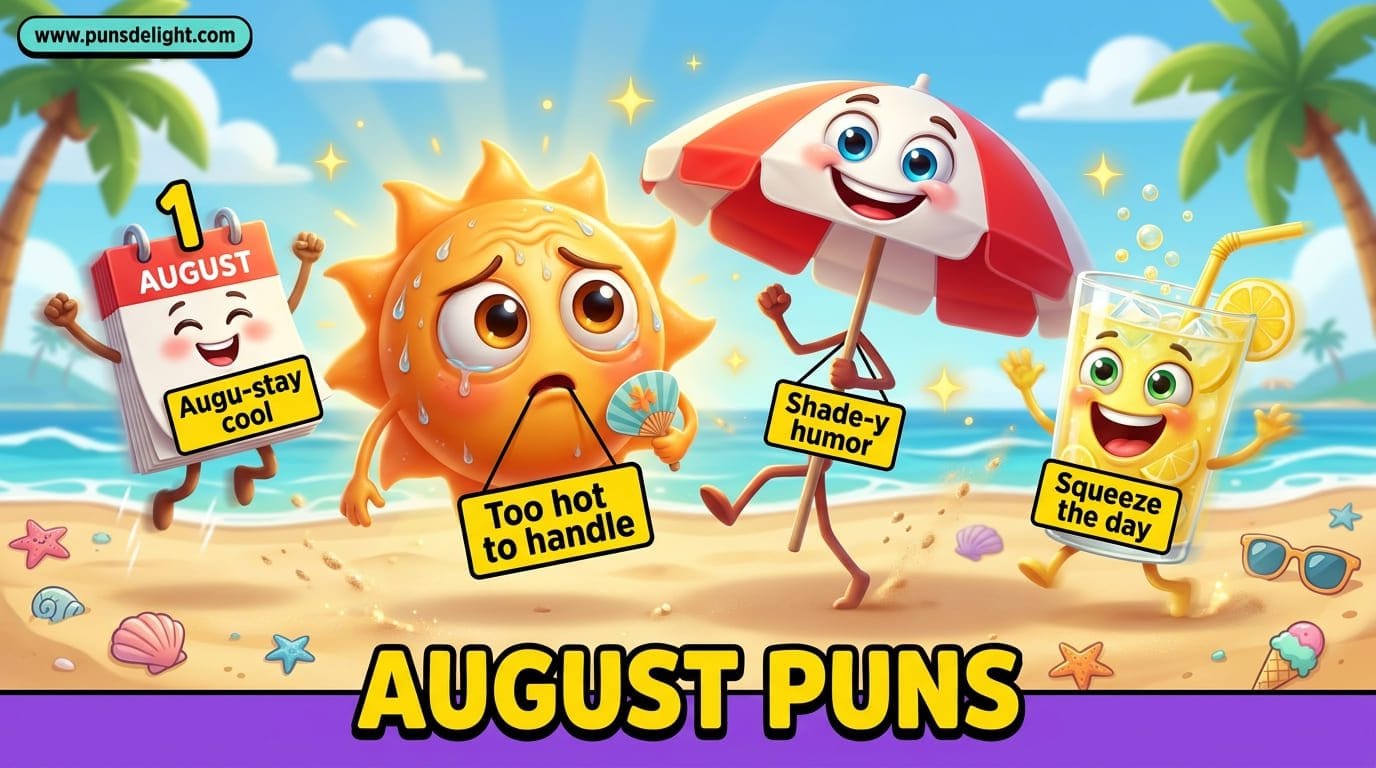 august puns