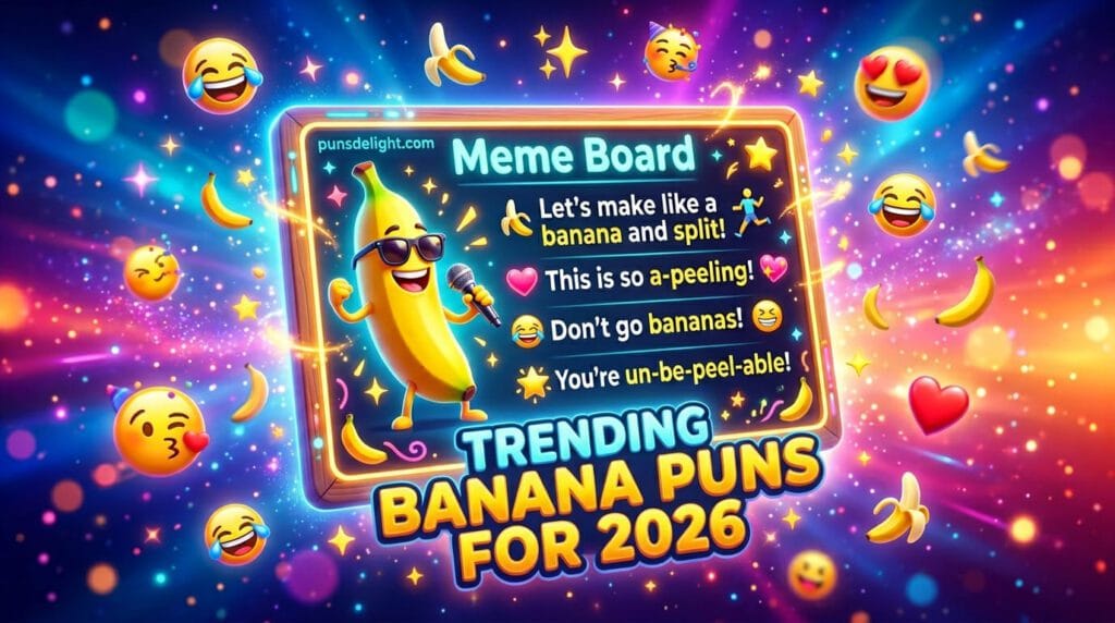 300+ Banana Puns & Jokes (2026): Funny, Cute & Instagram Captions 16 Banana Puns